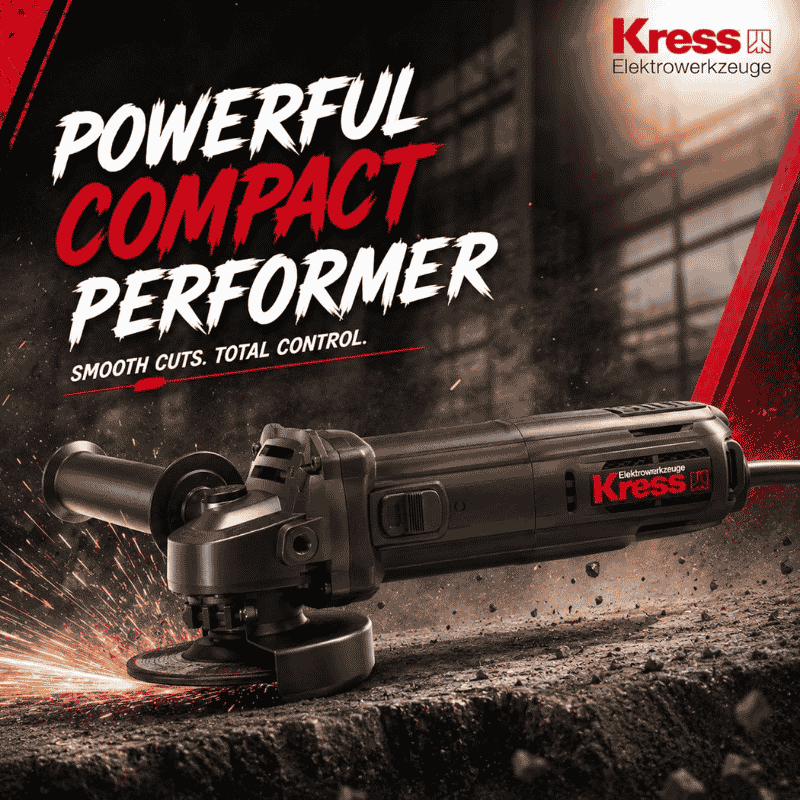 Wholesale Kress KU712 1100W 4.9-Inch Angle Grinder | 125mm | 11,000 RPM | Dust-Proof Bearings Suppliers in India