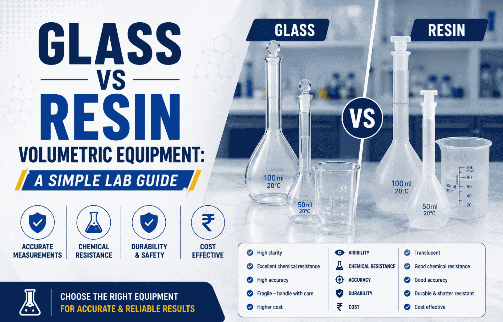 Glass and Resin Volumetric Equipment: A Simple Lab Guide