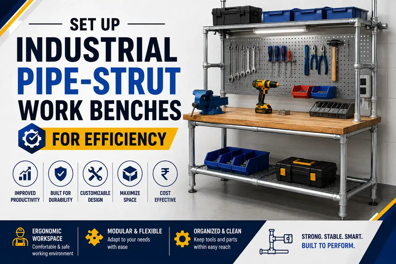How to Set Up Industrial Pipe-Strut Work Benches for Maximum Efficiency