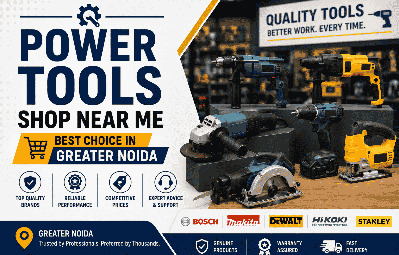 Power Tools Shop Near Me: A Simple Guide for Greater Noida