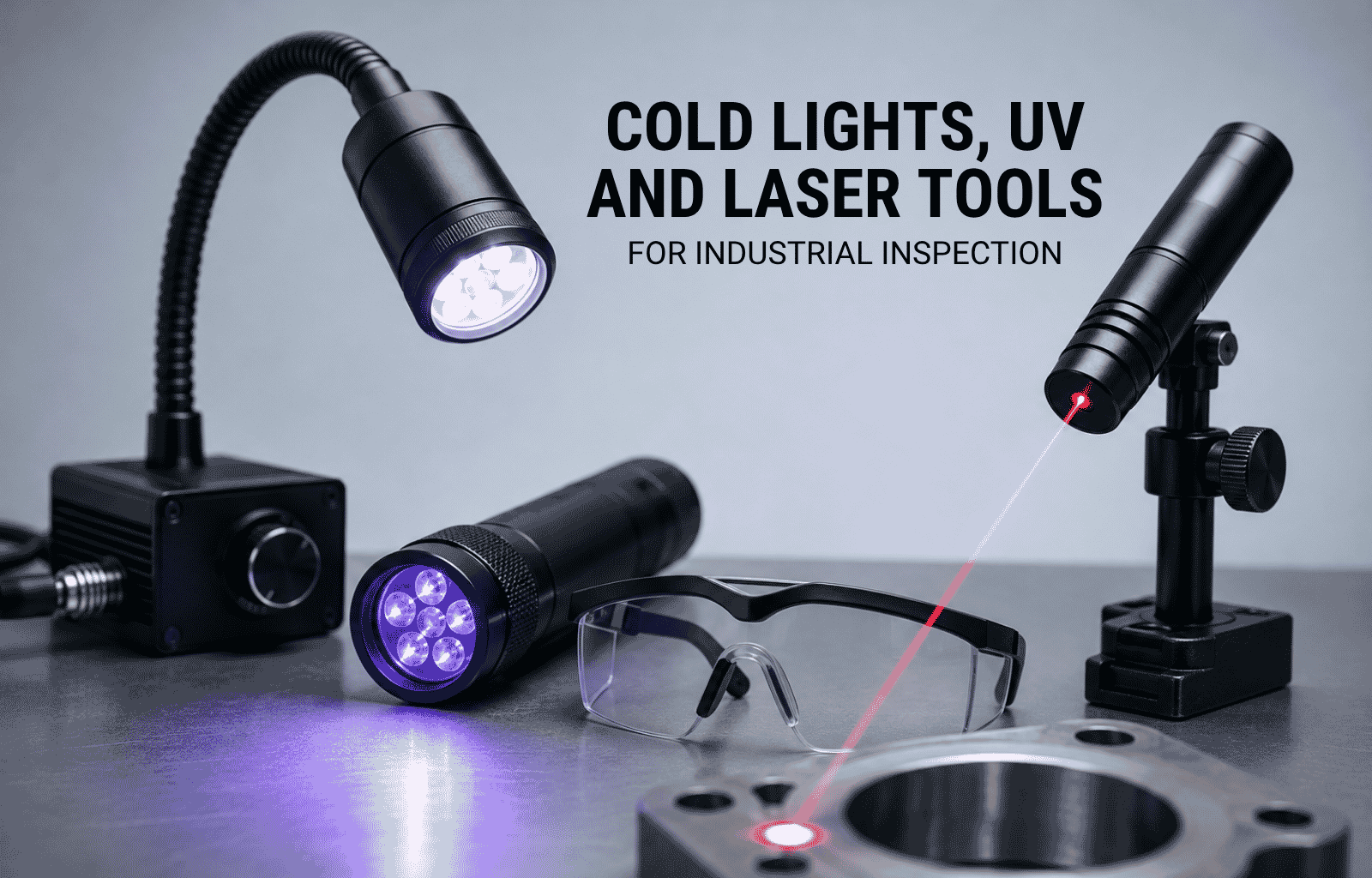 Cold Lights, UV and Laser Tools for Industrial Inspection